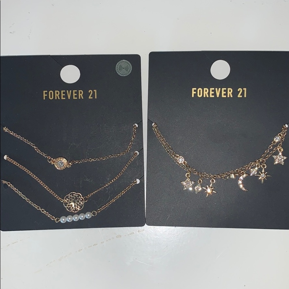 Forever 21 gold bracelet bundle - 4 total